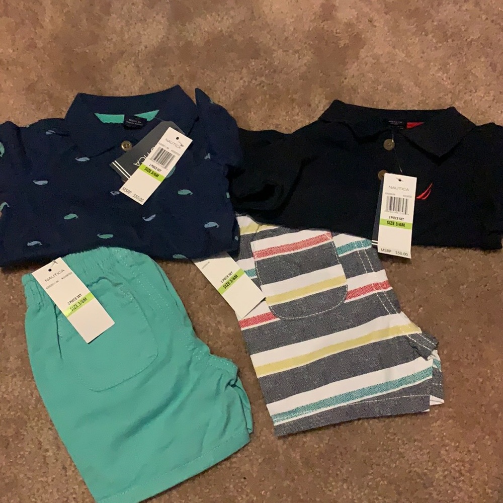 TWO SETS! Brand new 3/6 month boys outfits